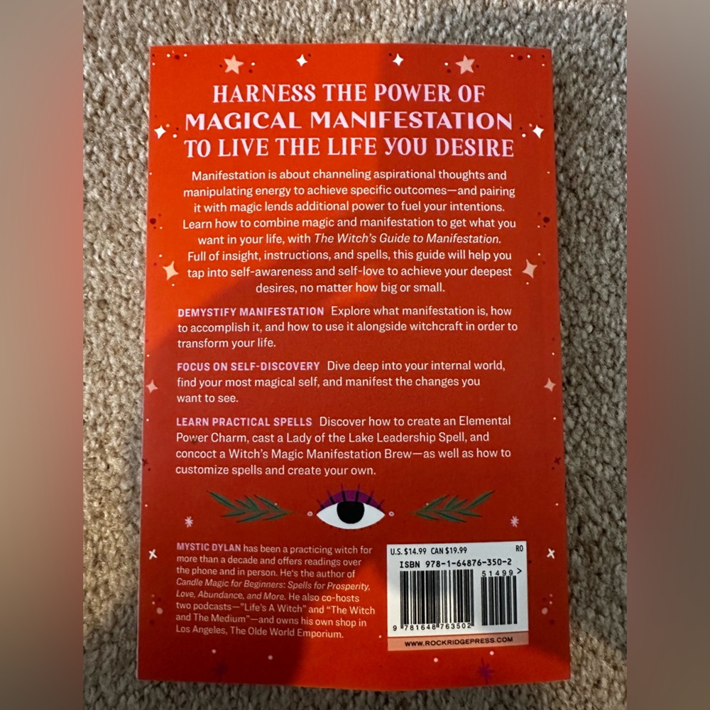 The Witch's Guide to Manifestation Book - Bright Orange Cover - Picture 2 of 4